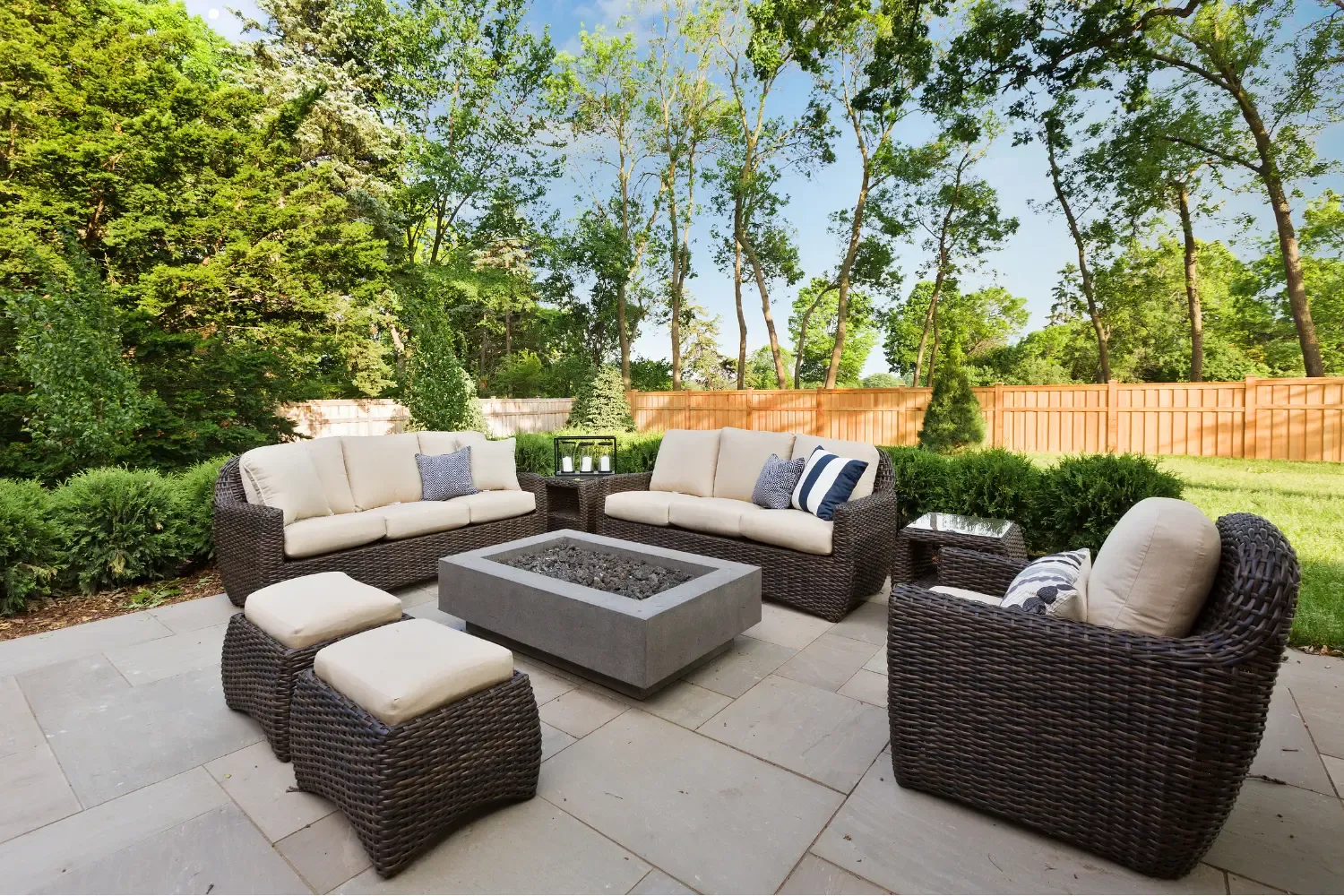 Firepits installation by Quality First Turf