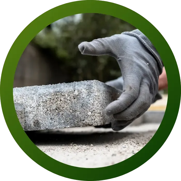 Cobble & mid-stone placement