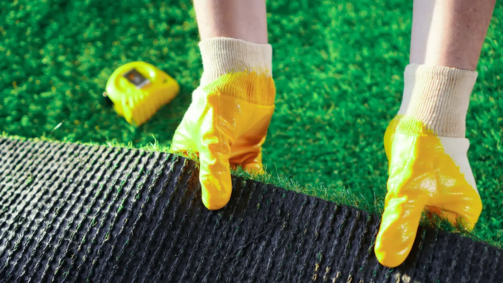 Turf placement, cutting & seaming