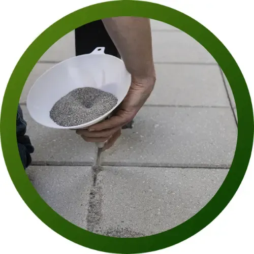 Polymeric joint sand & sealing