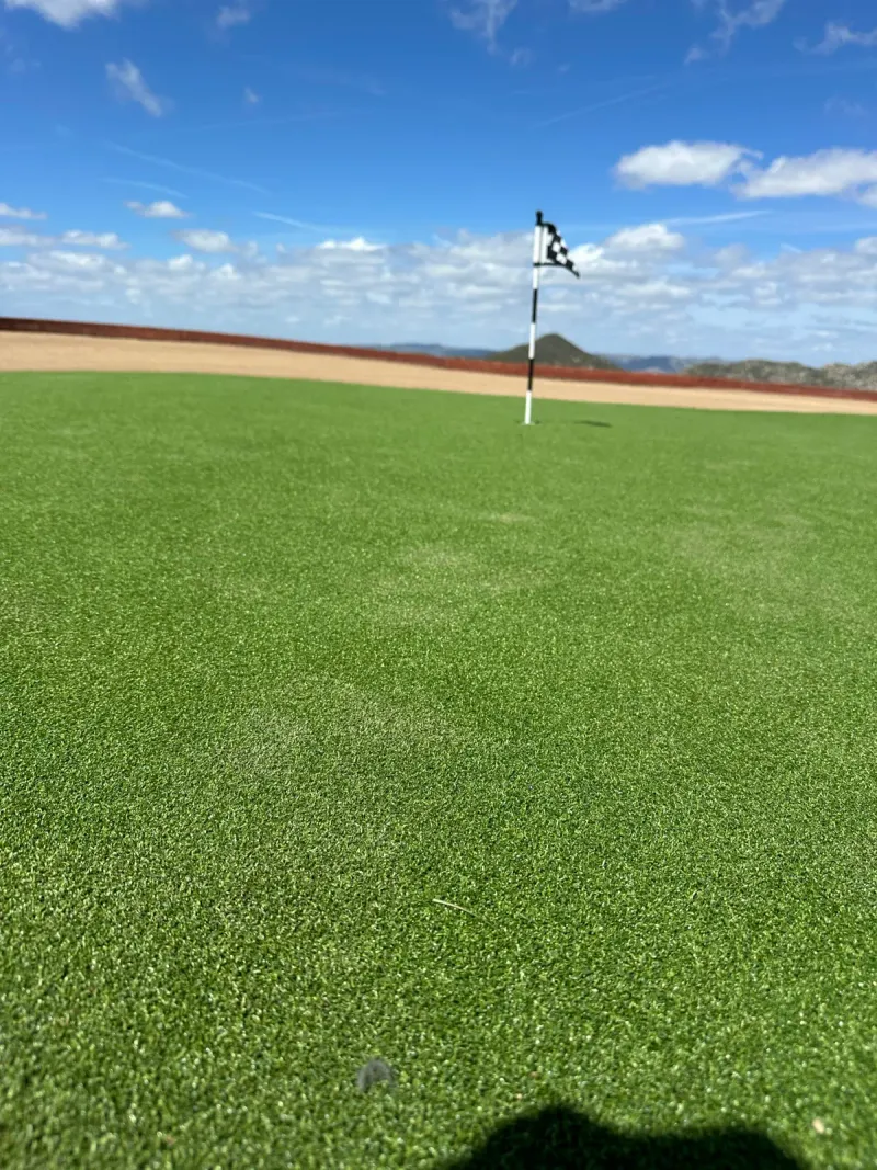 Putting green installation
