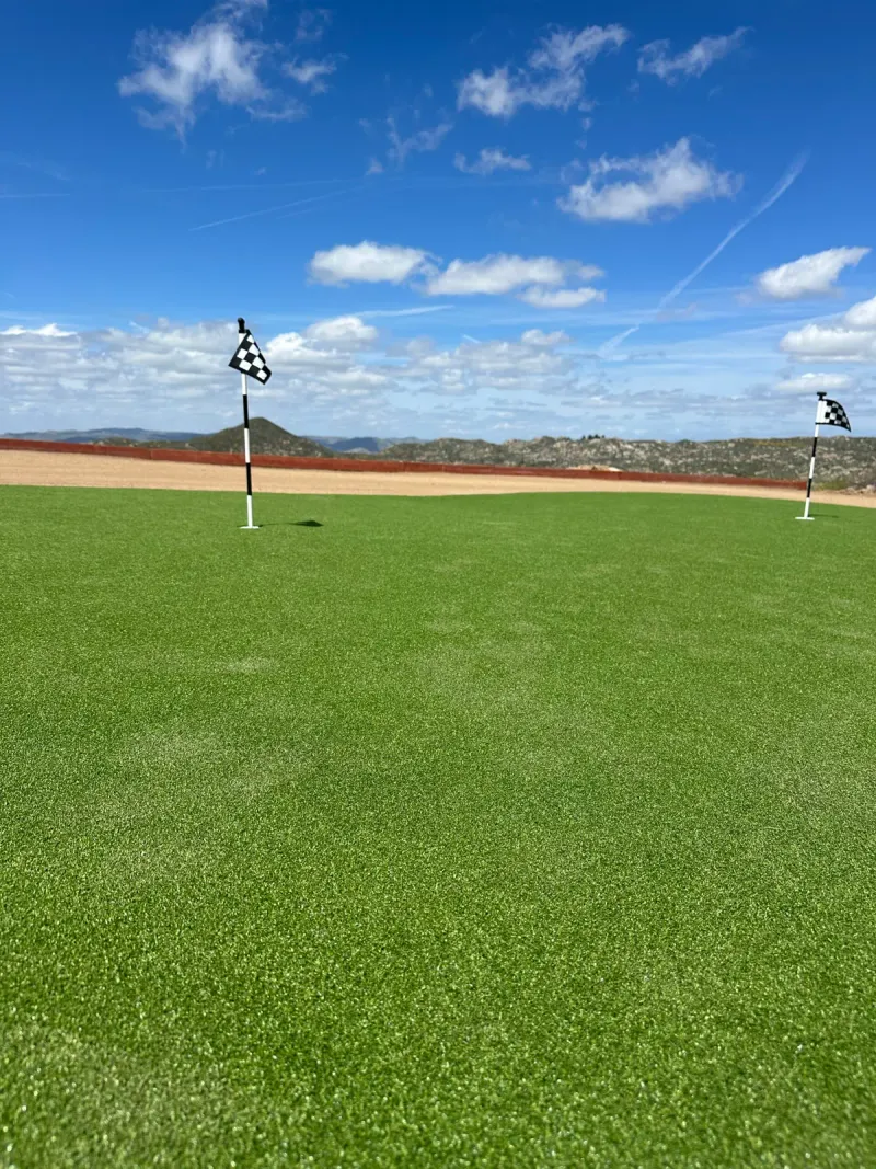 Putting green installation