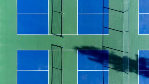Custom pickleball court installation